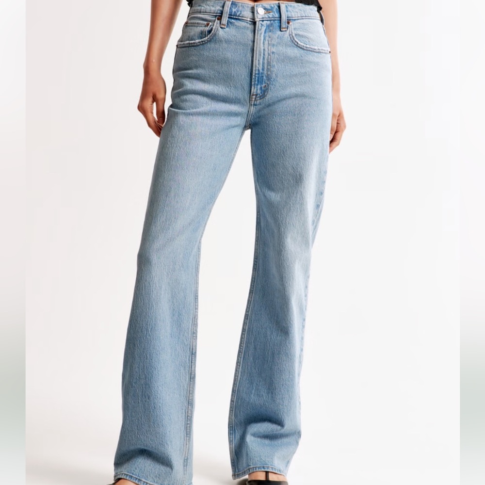 Abercrombie & Fitch Curve Love High Rise ‘90s Relaxed Jeans Size 24